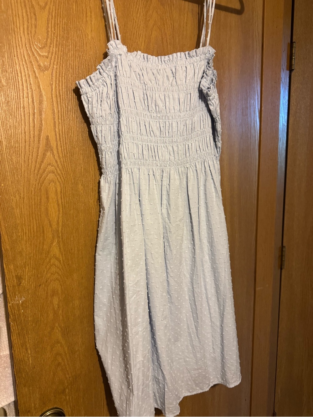 H&M Light Blue Smocked Sundress